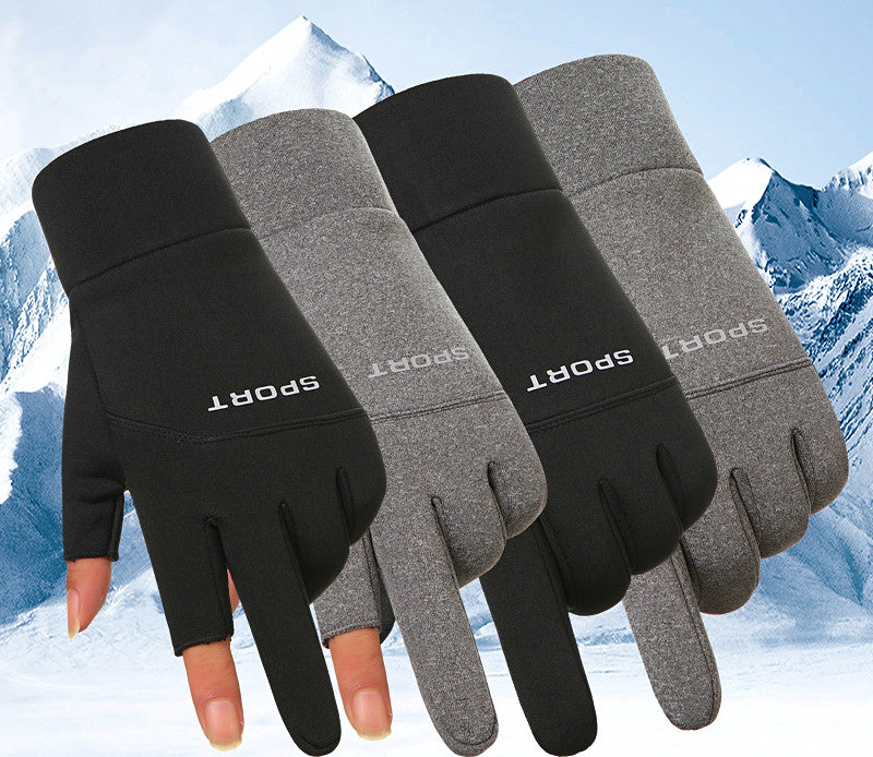 Winter Fleece-Lined Touchscreen Fishing Gloves, Single Glove – product photo