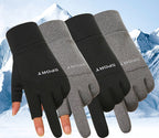 Winter Fleece-Lined Touchscreen Fishing Gloves, Single Glove – product photo