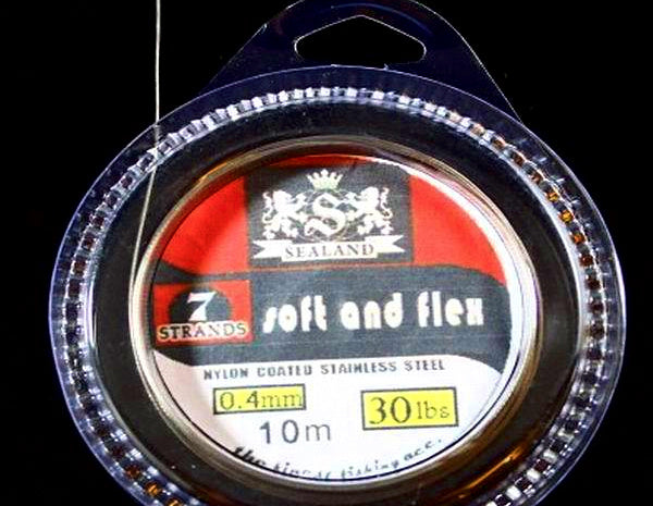 Coated Stainless Steel Wire Leader, 5–200 lb, 10 m Spool – product photo