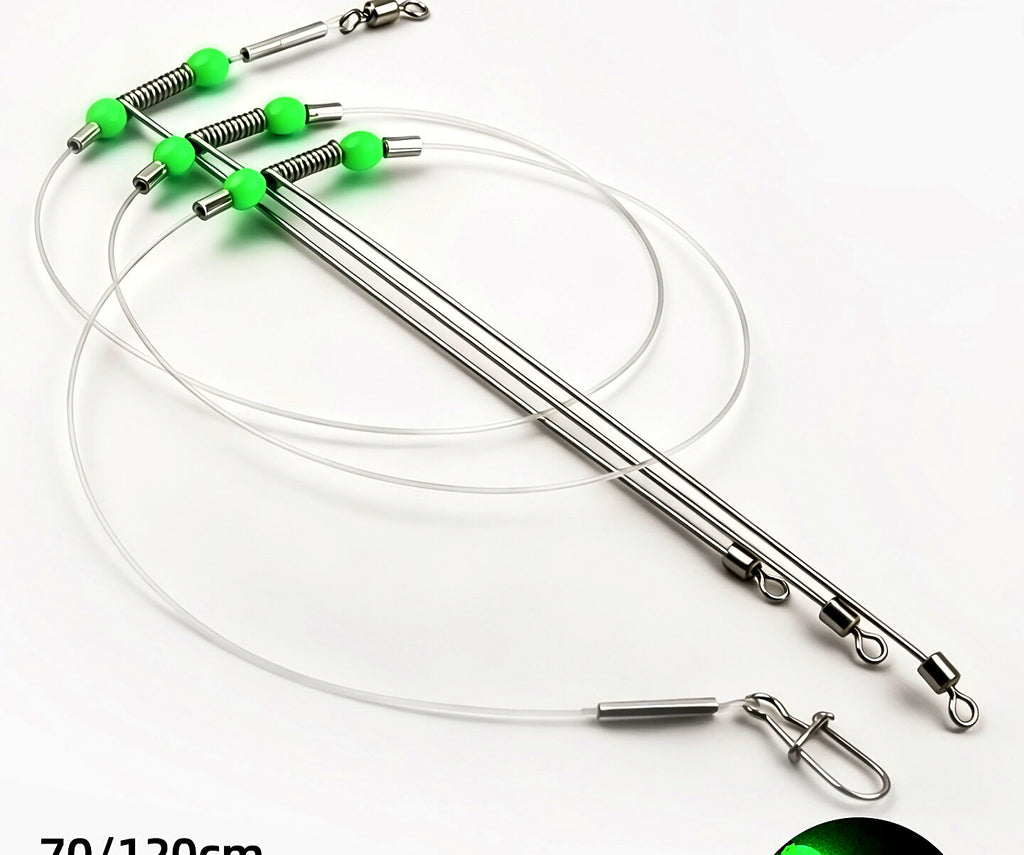 Stainless Steel Boom Rig, 2–3 Hooks, 70–120 cm (28–47 in) – product photo