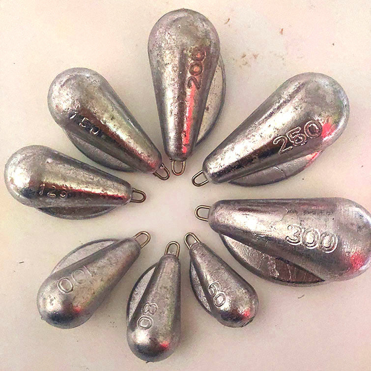 Lead Fishing Sinker, Wing, Ball & Egg, 60–600 g (2–21 oz) – product photo