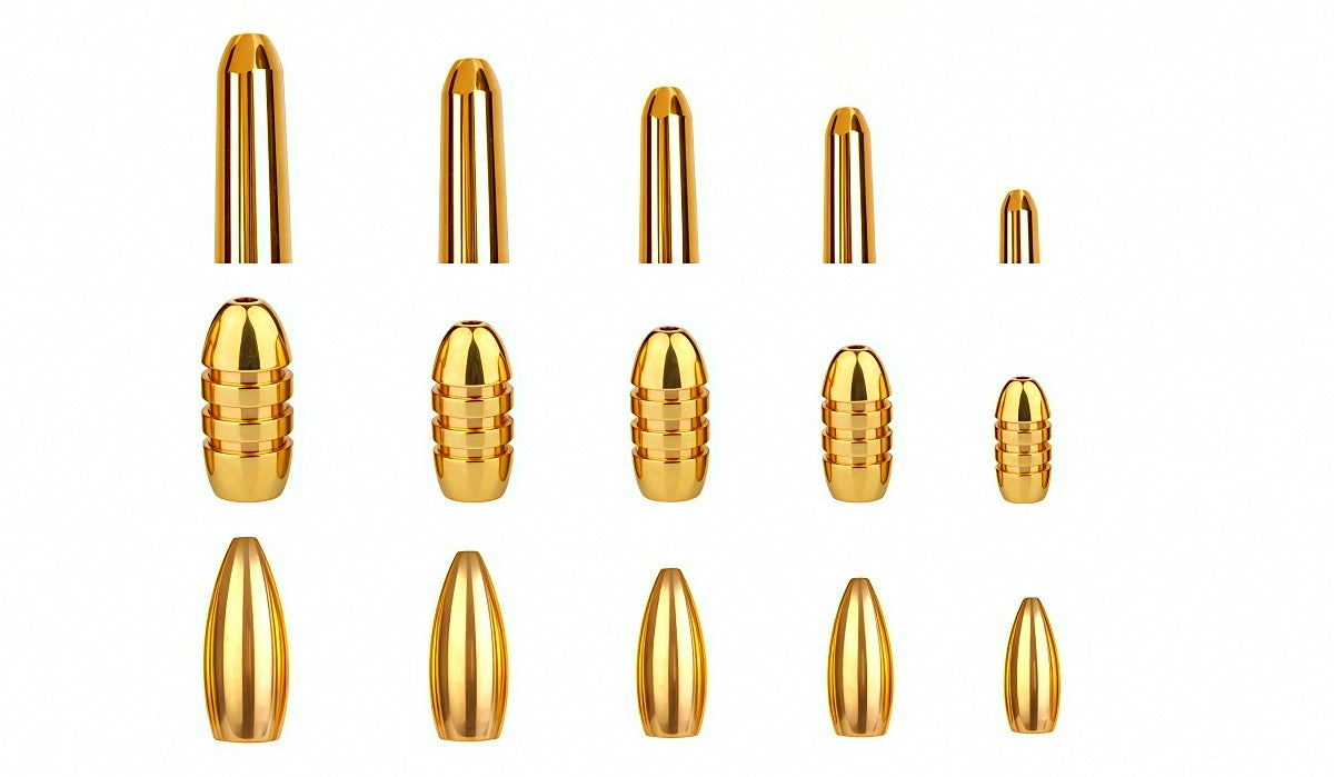 Copper-Plated Bullet Weight Sinkers, 0.06–0.35 oz (1.8–10 g) – product photo