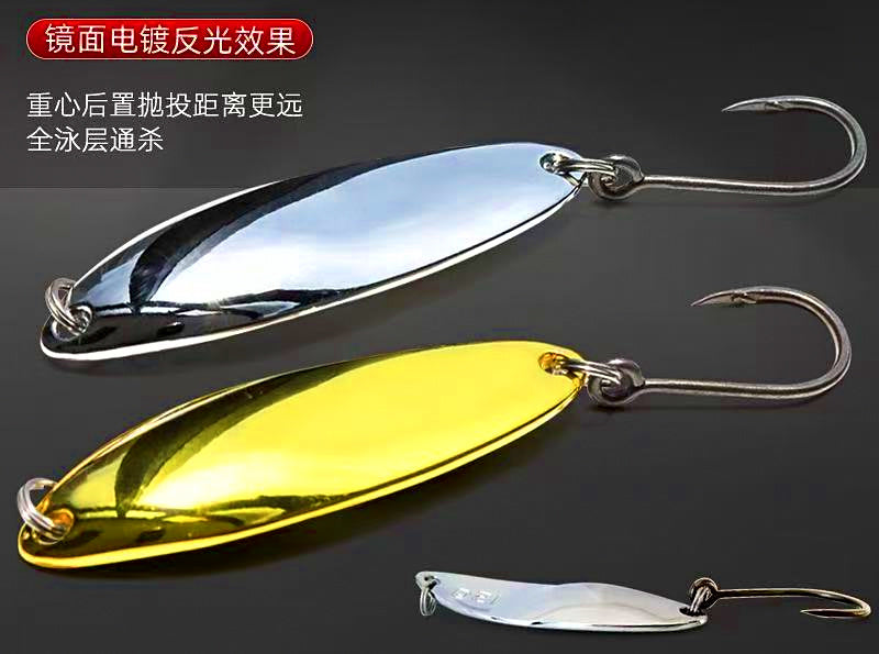 Casting Spoon Lure with Treble Hook, 3.5–20 g (0.12–0.7 oz) – product photo