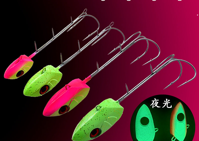 Glow Hairtail Jig with Double Hooks, 100–500 g (3.5–17.6 oz) – product photo