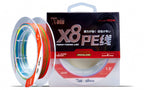 8-Strand Braided PE Line, Multicolor 10 m Sections – product photo