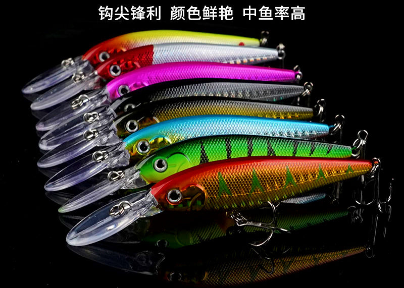Long Lip Floating Minnow Lure, 10 g (0.35 oz) – product photo