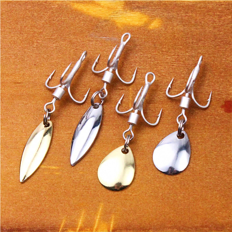 Swivel Treble Hooks with Spinner Blade, Sizes 2–10 – product photo
