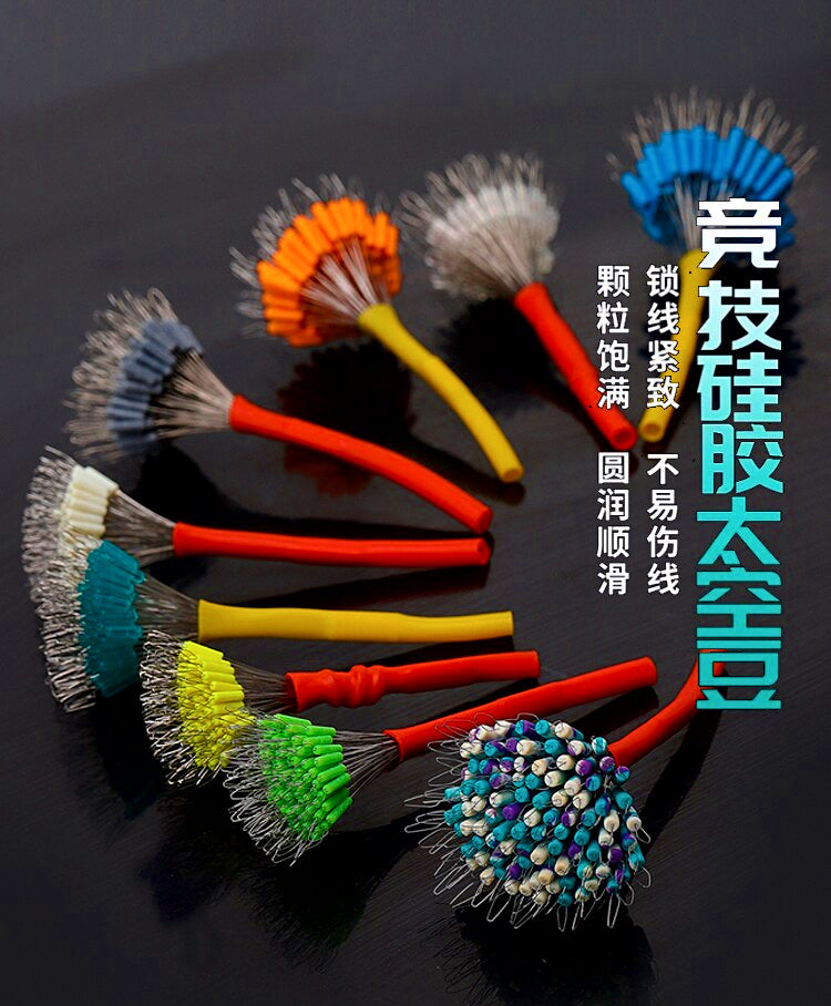 Silicone Space Beads Float Stops, 100 pcs, 3S–L – product photo