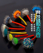 Silicone Space Beads Float Stops, 100 pcs, 3S–L – product photo