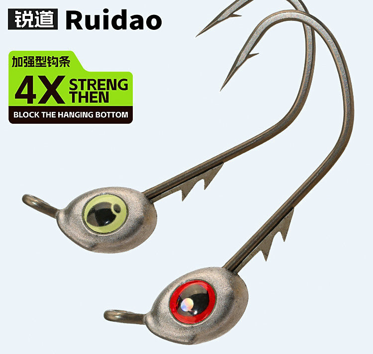 Jig Head Hooks 1/0, Wide Gap, 3D Eyes, 10 Pack – product photo