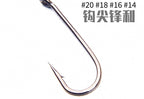 Barbed Fly Fishing Hooks, Sizes #4–#20, 25–100 Pack – product photo