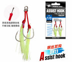 Steel Wire Double Hook, 2-Pack, Sizes 1/0–4/0 – product photo