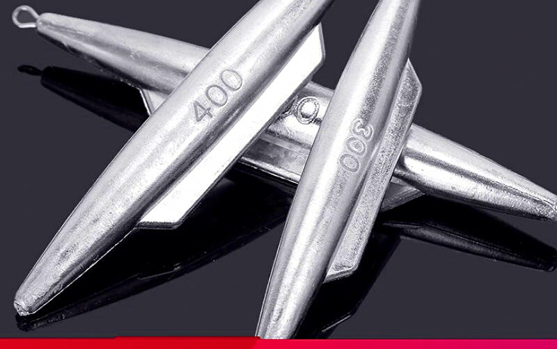 Shark Fin & Bullet Sinker Weights, 1.8–141 oz (50 g–4 kg) – product photo