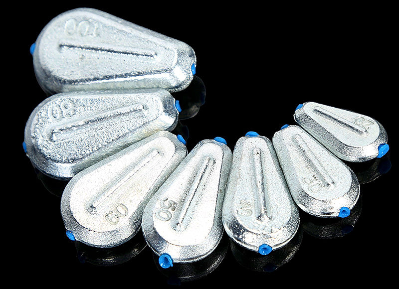 Heart-Shaped Galvanized Iron Sinker, 0.7–3.5 oz (20–100 g) – product photo