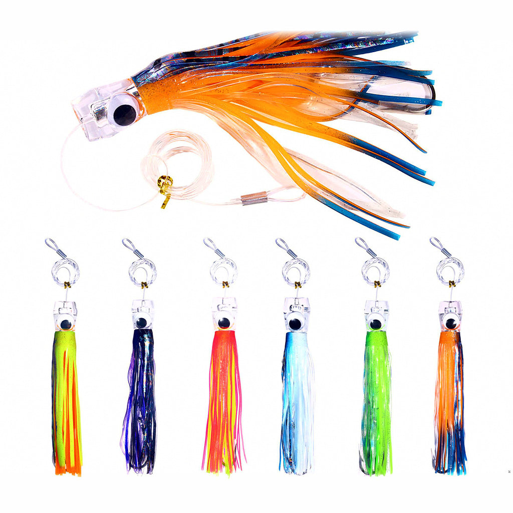 Soft Octopus Trolling Lure, 15 & 22 cm, 65–100 g (2.3–3.5 oz)