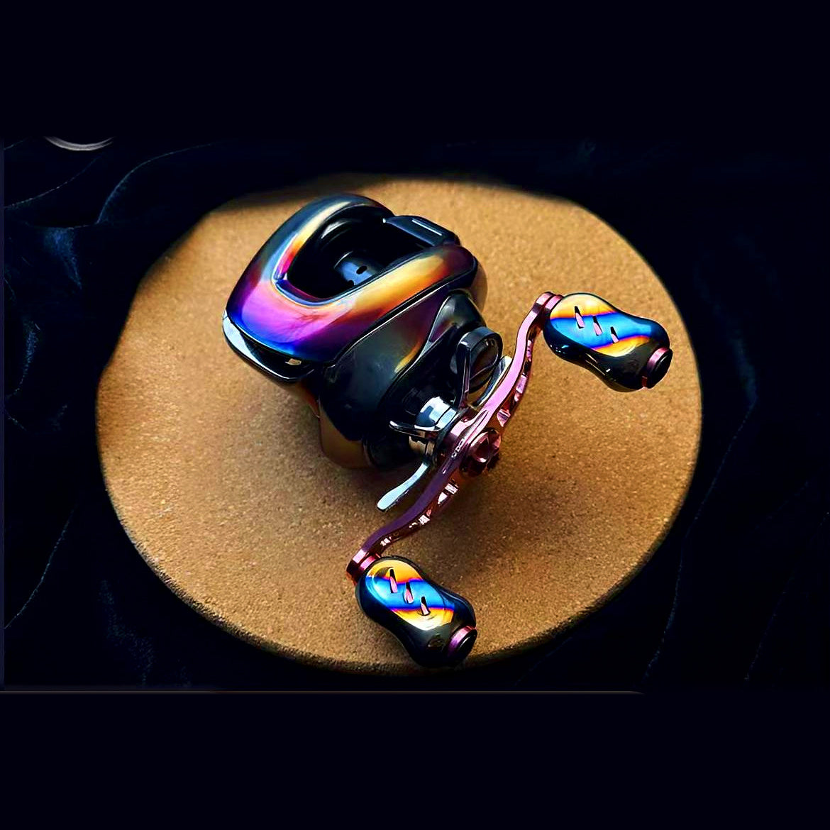 3D Textured Baitcasting Reel Wrap Film, Left or Right Hand