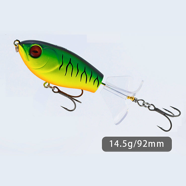 Triple-Blade Topwater Floating Pencil Lure, 5 Colors