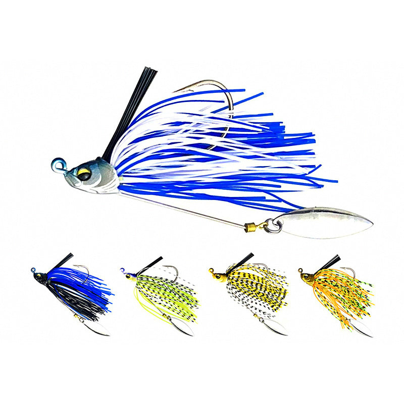 Spinnerbait with Weed Guard, Skirt, 11–16 g (0.4–0.6 oz)