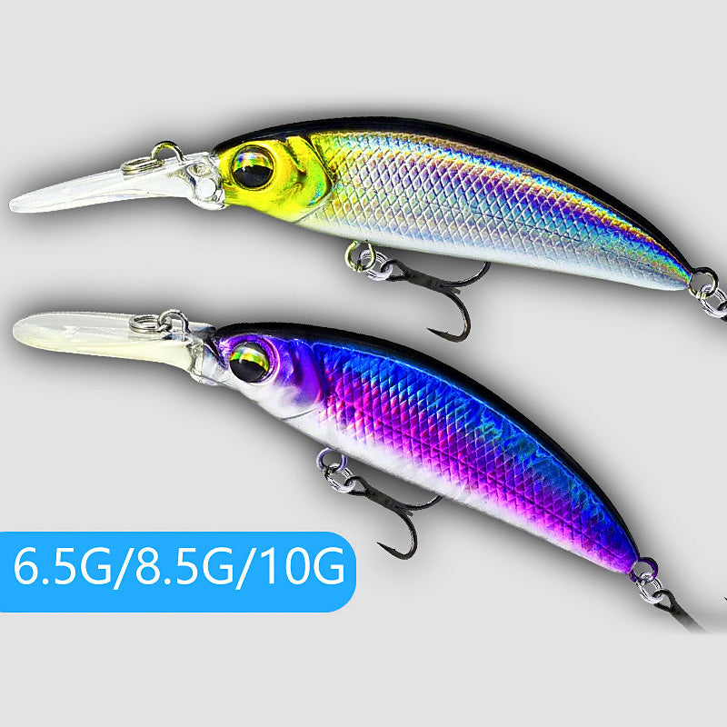 Slow-Sinking Long Lip Minnow, 6.6–10 g (0.23–0.35 oz)