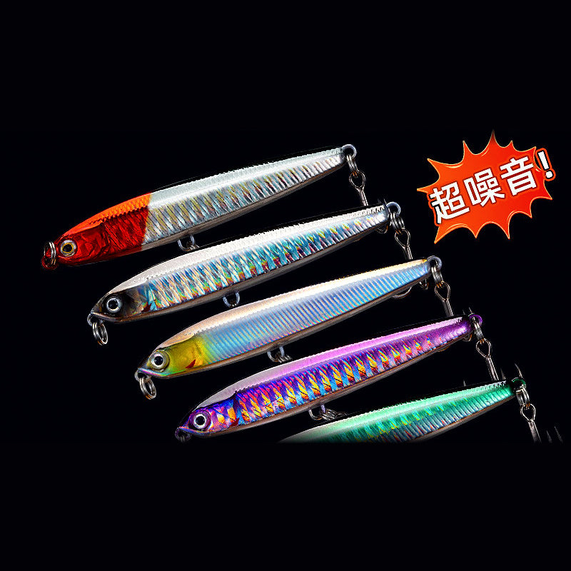 Slow Sinking Pencil Lure with Rattle, 10–24 g (0.35–0.85 oz)