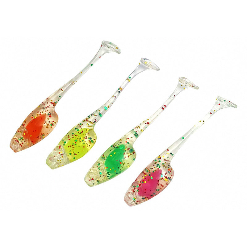 Mini T-Tail Soft Plastic Lure, TPE Micro Bait