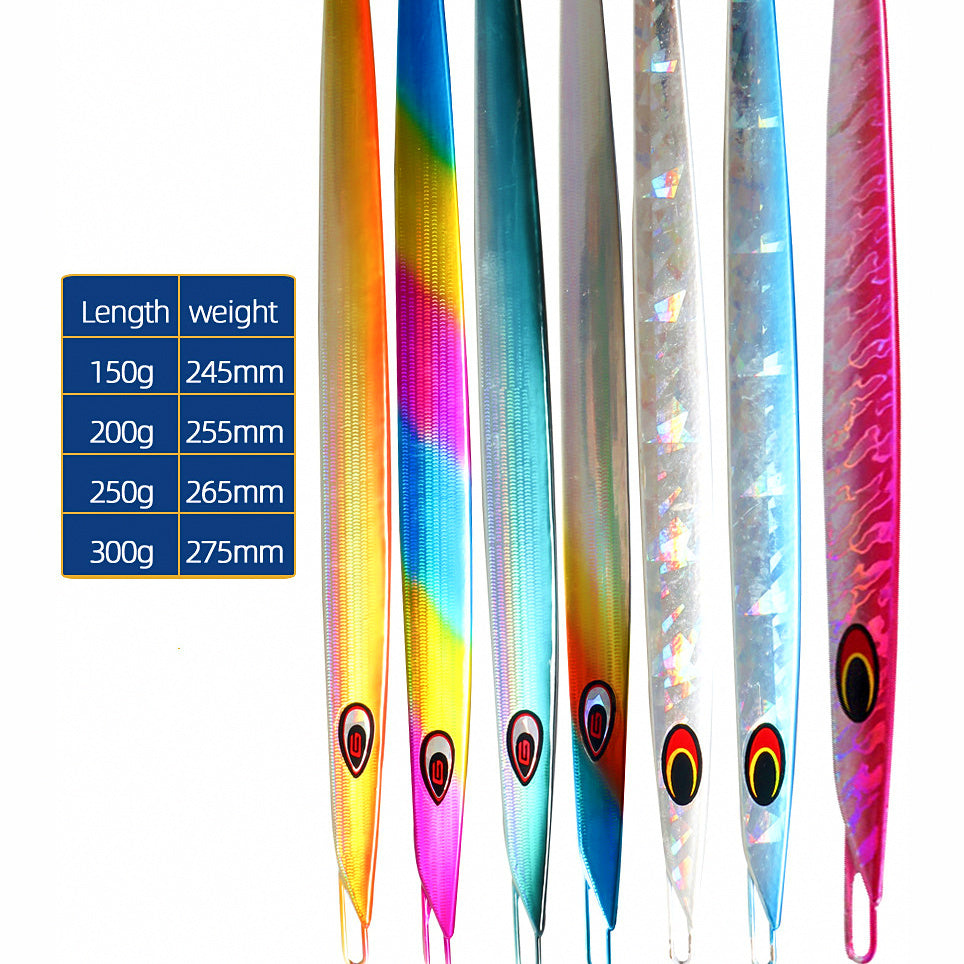 Fast-Sinking Glow Metal Jig, 150–300 g (5.3–10.6 oz)