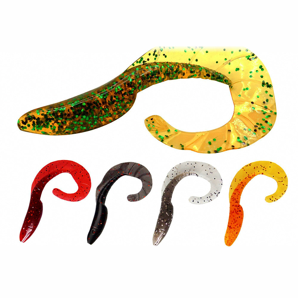 Curly Tail Grub Soft Bait, 9 cm (3.5 in), 10-Pack