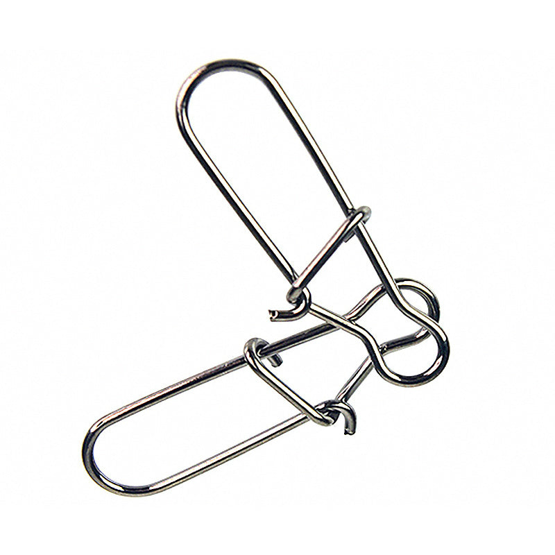 Stainless Steel Safety Pin Lure Connectors, Sizes #000–#8