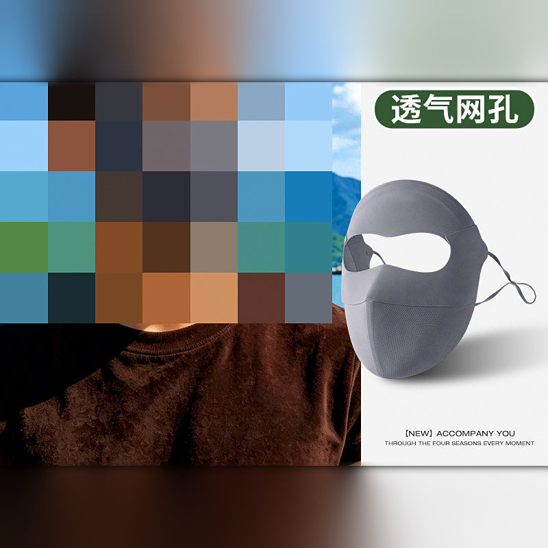Full-Face Sun Mask for Fishing, Extra Large Facekini