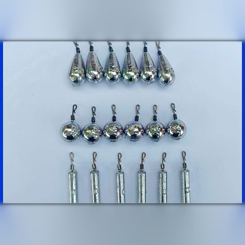 R-Ring Running Sinkers, Pack of 50, 2.5–40 g (0.09–1.41 oz)