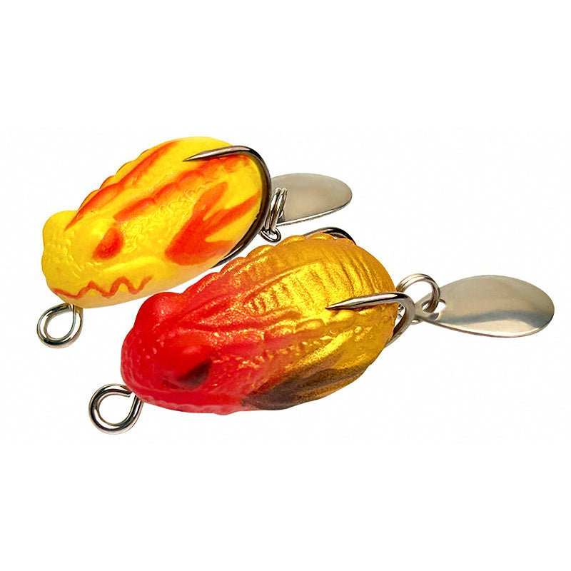 Soft Frog Lure with Double Hook, 4 g (0.14 oz) 33 mm