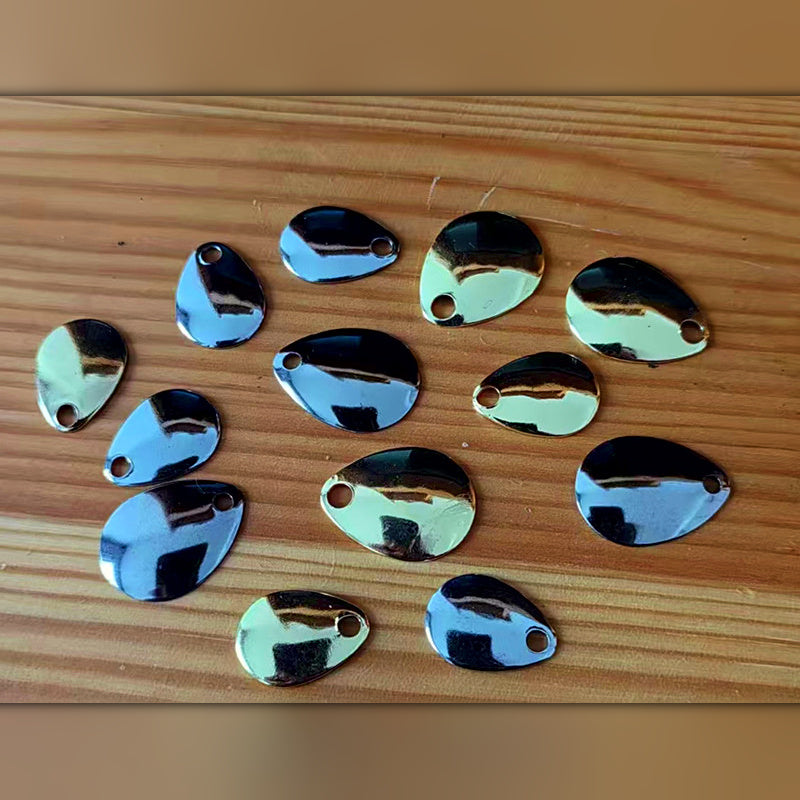Spoon Blades for DIY Lure Building, Gold & Silver