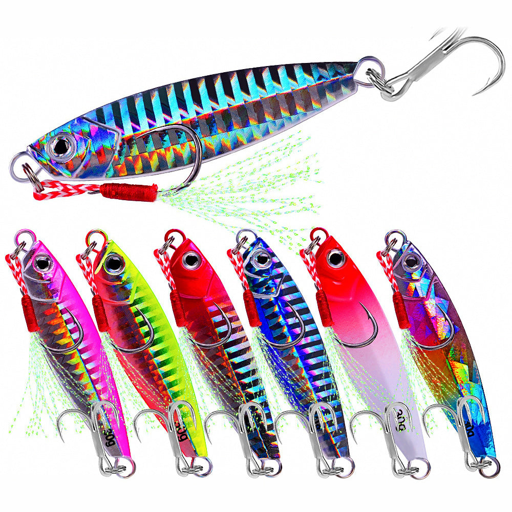 Lead Metal Jig with Double Hooks, 7–30 g (0.25–1.06 oz)