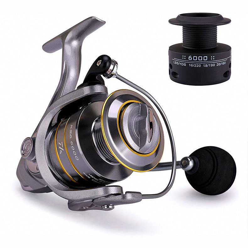 Metal Spinning Reel, Front Drag, Sizes 1000–7000