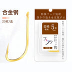 Gold Sode Hooks, Barbed or Barbless, 20-Pack, Sizes 1–10