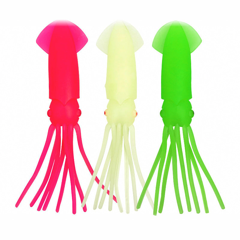 Glow Soft Squid Bait, 6.5–23 cm (2.6–9 in)