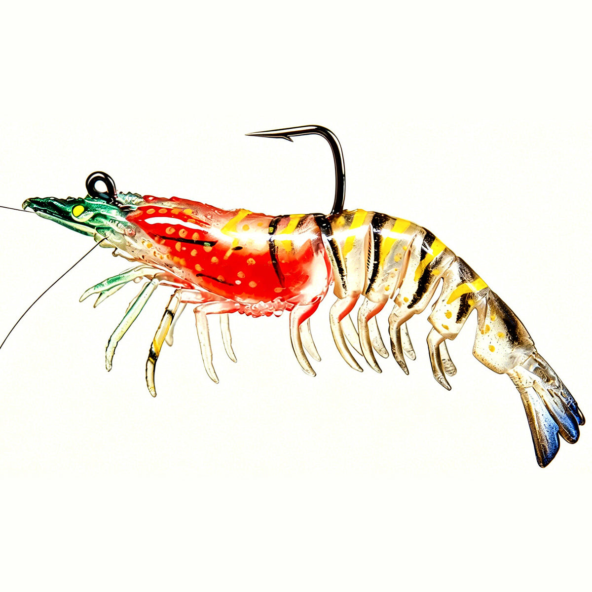 Soft Shrimp Lure, 8–12 cm (3.1–4.7 in), 8–21 g (0.3–0.7 oz)