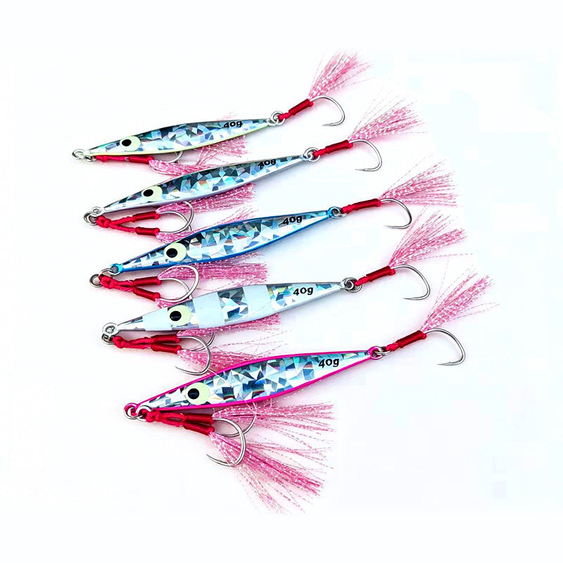 Metal Jig with Double Hooks, 20–100 g (0.7–3.5 oz)
