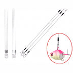 Stainless Wire Leaders w/ Swivel & Snap, 5-Pack, 30–100 cm