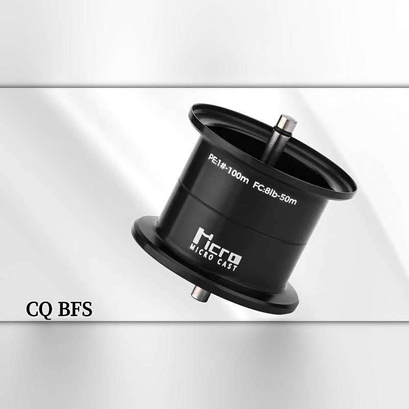 Black BFS Reel Spool, Titanium Alloy Shaft, 4.6 g (0.16 oz)
