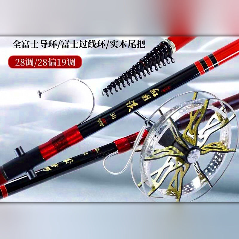 Carbon Rock Fishing Rod & Reel Combo, 3.8, Medium Power