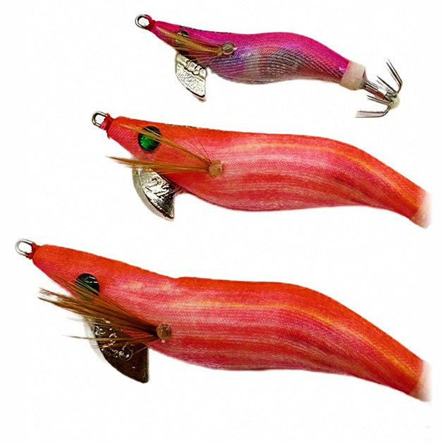 Glow Egi Squid Jig with Rattle, Umbrella Hook, 1.8–2.5 Sizes