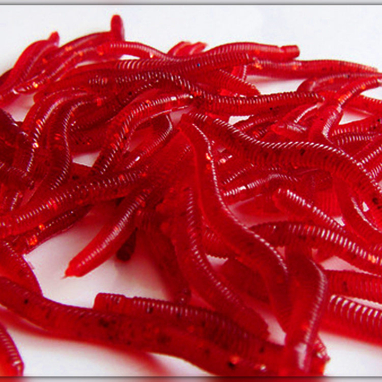 Soft Plastic Worm Lures, 3.7 cm (1.5 in), 50 Pack