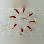 Barbed Nymph Fly Hooks, Bloodworm & Ant Patterns, Size 8–20