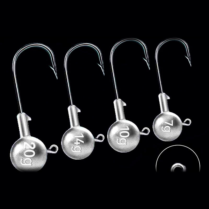 Lead Jig Head Hooks, 3.5–20 g (0.12–0.71 oz)