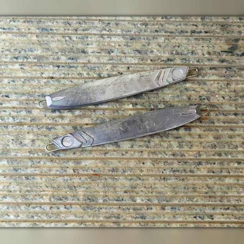 Unpainted Lead Metal Jig, 80 g & 100 g (2.8 oz & 3.5 oz)