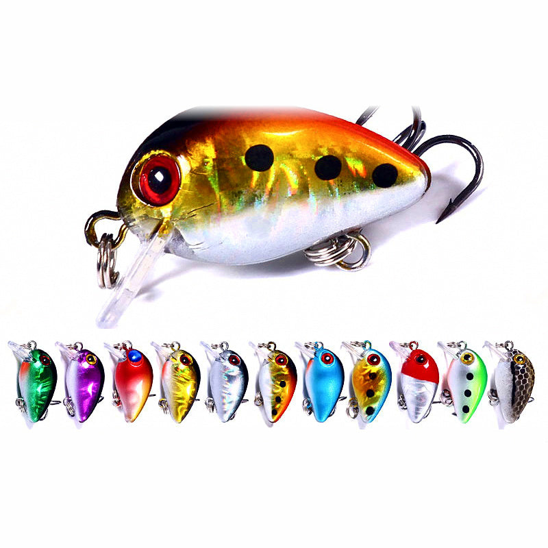 Mini Fat Crankbait Lure, 3 cm (1.2 in) 1.5 g (0.05 oz)