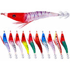 Glow Wooden Shrimp Squid Jig, 9.2 & 10.7 cm (3.6 & 4.2 in)