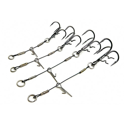 Long Wire Treble Hook Rig for Hard Baits, 45–70 mm