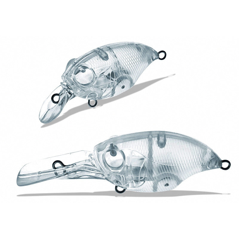 Unpainted DIY Crankbait Blank, Floating, Rattle, 7 g / 10 g